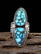Navajo Kingman Turquoise Ring, Size 9