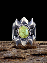 Navajo Sonoran Gold Turquoise Ring, Size 8 1/2