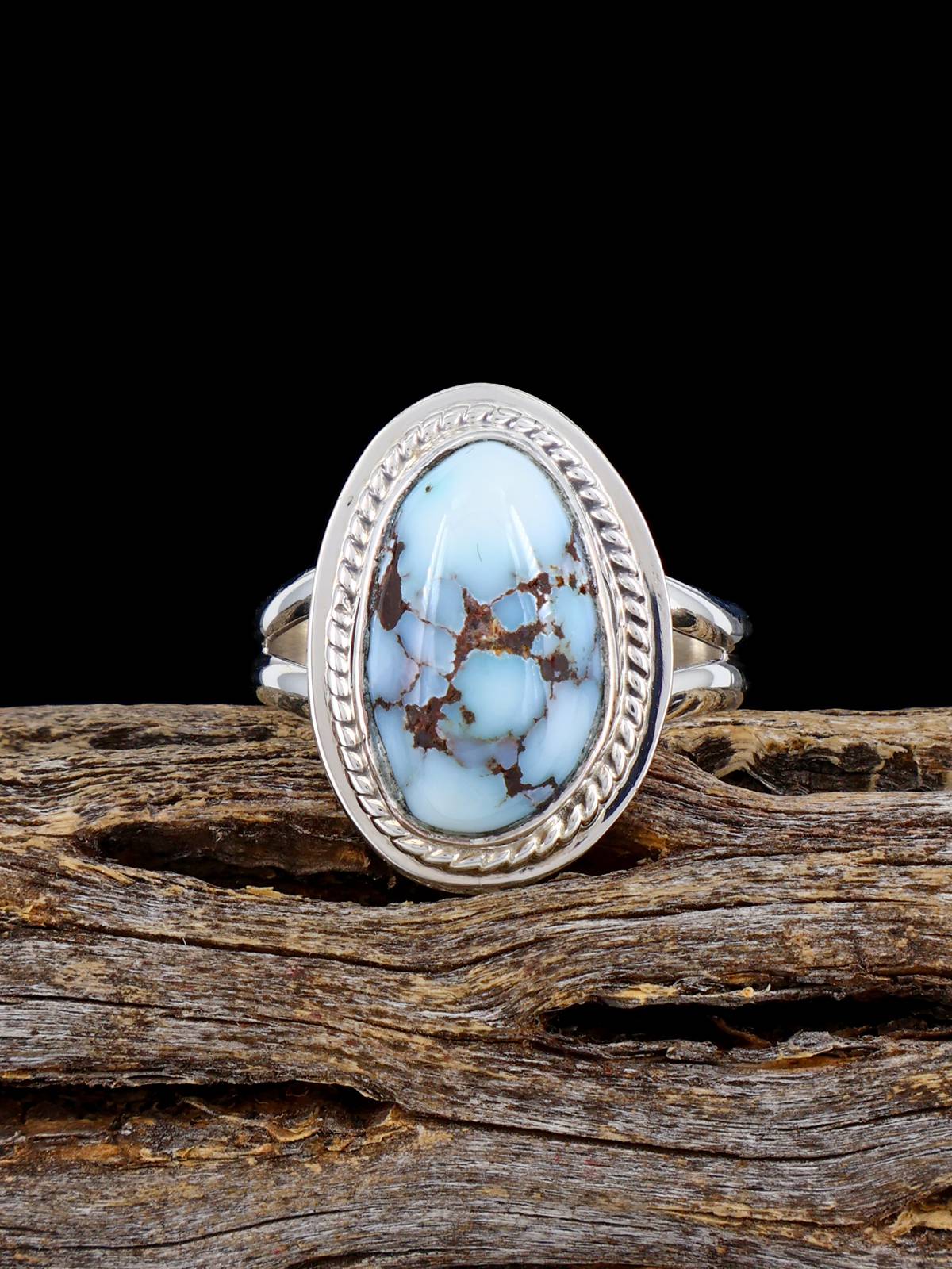 Navajo Dry Creek Turquoise Ring, Size 8 3/4