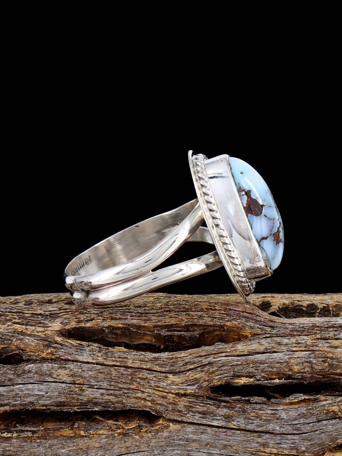 Navajo Dry Creek Turquoise Ring, Size 8 3/4