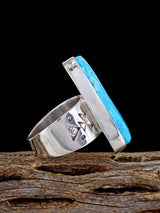 Native American Kingman Turquoise Ring, Size 10 3/4