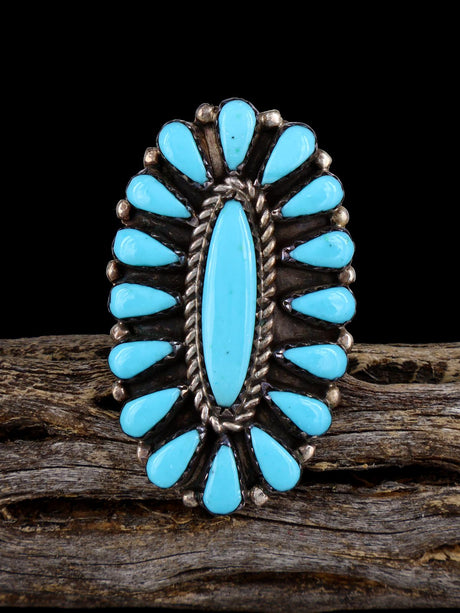 Zuni Turquoise Ring, Multiple Sizes - PuebloDirect.com