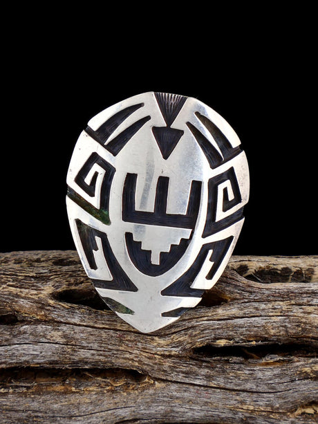 Estate Hopi Sterling Silver Ring, Size 8 - PuebloDirect.com