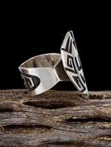 Estate Hopi Sterling Silver Ring, Size 8 - PuebloDirect.com