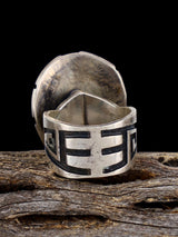 Estate Hopi Sterling Silver Ring, Size 8 - PuebloDirect.com