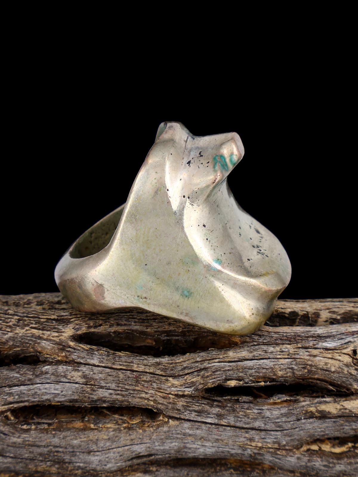 Estate Sterling Silver Saddle Ring, Size 10 1/2 - PuebloDirect.com