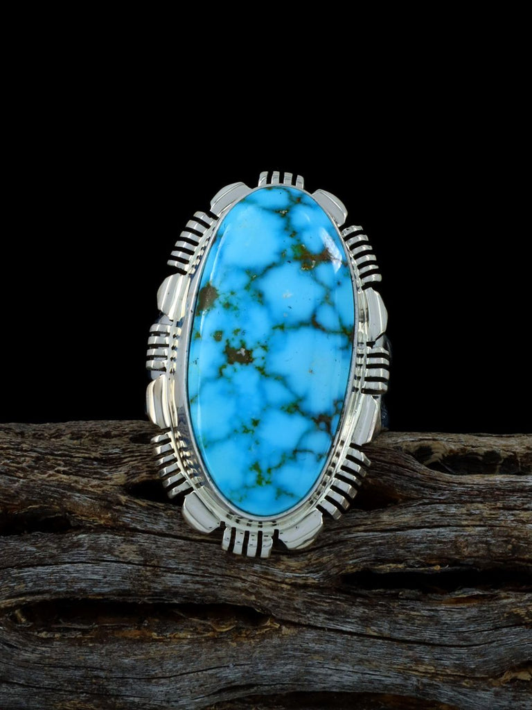 Kingman Turquoise Ring, Size 8 - PuebloDirect.com