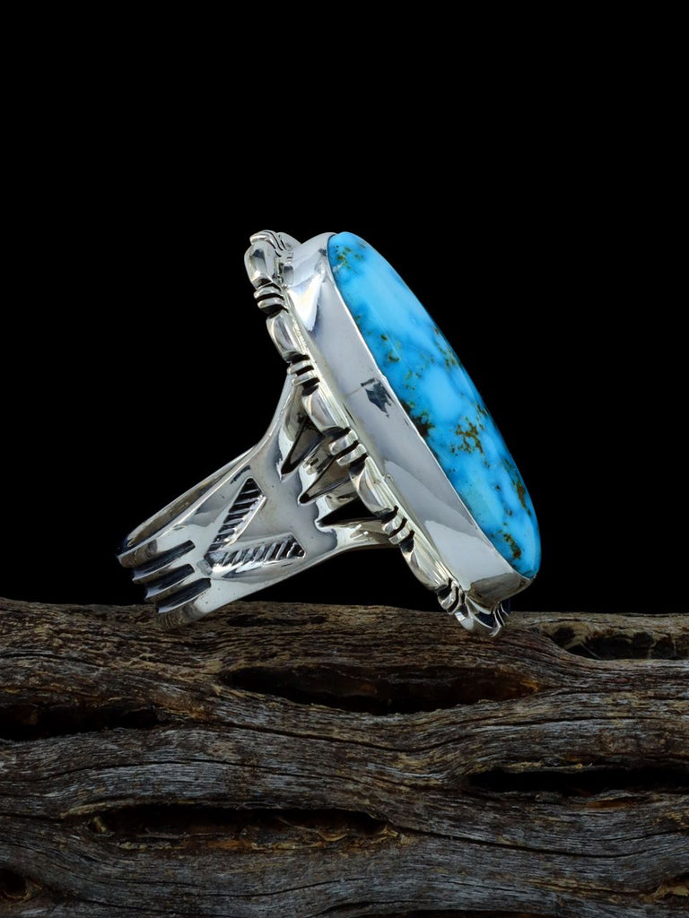 Kingman Turquoise Ring, Size 8 1/2 - PuebloDirect.com