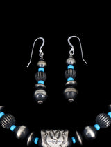 Colgante Nativo Americano de Plata de Ley Natural Royston Turquesa Kachina