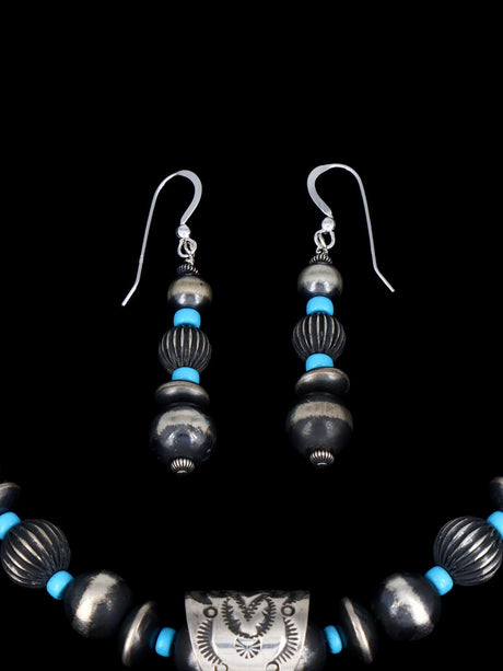 Colgante Nativo Americano de Plata de Ley Natural Royston Turquesa Kachina