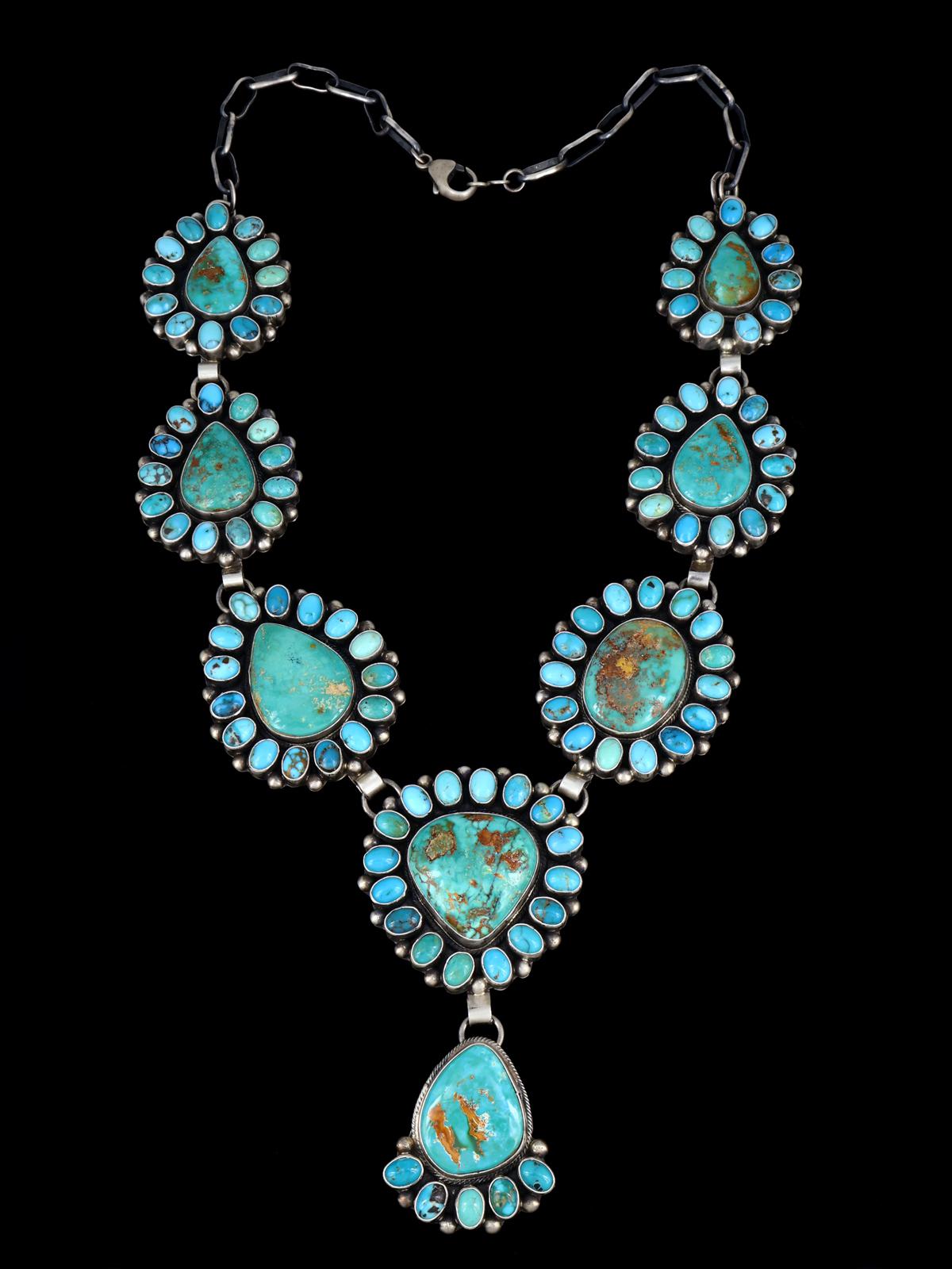 Native American Jewelry Royston Turquoise Lariat Necklace