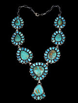 Native American Jewelry Royston Turquoise Lariat Necklace
