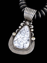 Native American White Buffalo Sterling Silver Beaded Necklace - PuebloDirect.com