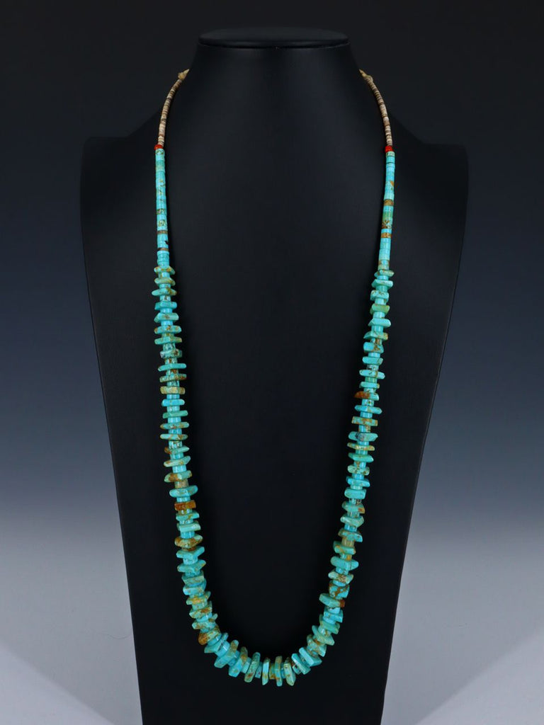 Vintage Native Jewelry Turquoise Single Strand Necklace - PuebloDirect.com