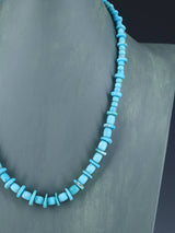 21" Sleeping Beauty Turquoise Beaded Necklace - PuebloDirect.com
