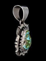 Joyería Nativa Americana Plata de Ley Sonora Oro Turquesa Colgante