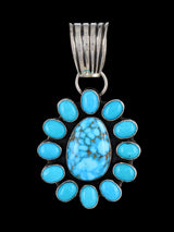 Pendentif amérindien en argent sterling multistone cluster