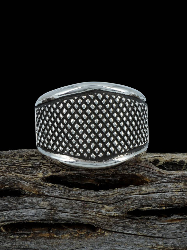 Navajo Sterling Silver Ring Size 12 1/2 - PuebloDirect.com