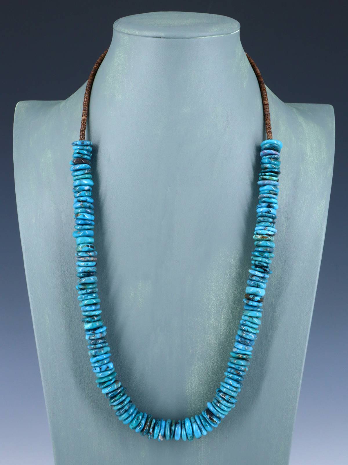 Native American Single Strand Turquoise Necklace - PuebloDirect.com