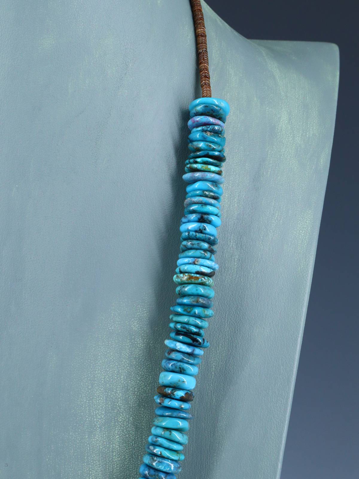 Native American Single Strand Turquoise Necklace - PuebloDirect.com