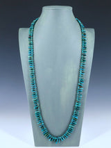 Native American 34" Turquoise Tear Drop Necklace - PuebloDirect.com