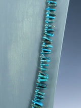 Native American 34" Turquoise Tear Drop Necklace - PuebloDirect.com