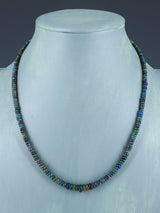 Navajo Single Strand Ethiopian Opal Necklace - PuebloDirect.com