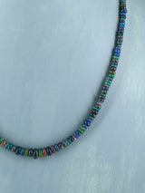Navajo Single Strand Ethiopian Opal Necklace - PuebloDirect.com