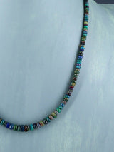 Navajo Single Strand Ethiopian Opal Necklace - PuebloDirect.com