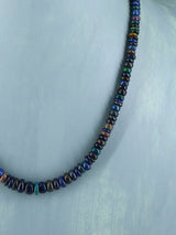 Navajo Single Strand Ethiopian Opal Necklace - PuebloDirect.com