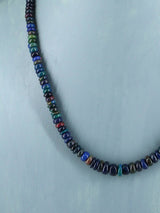 Navajo Single Strand Ethiopian Opal Necklace - PuebloDirect.com