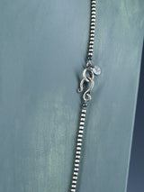 Collier de perles amérindiennes en argent sterling de 24 po