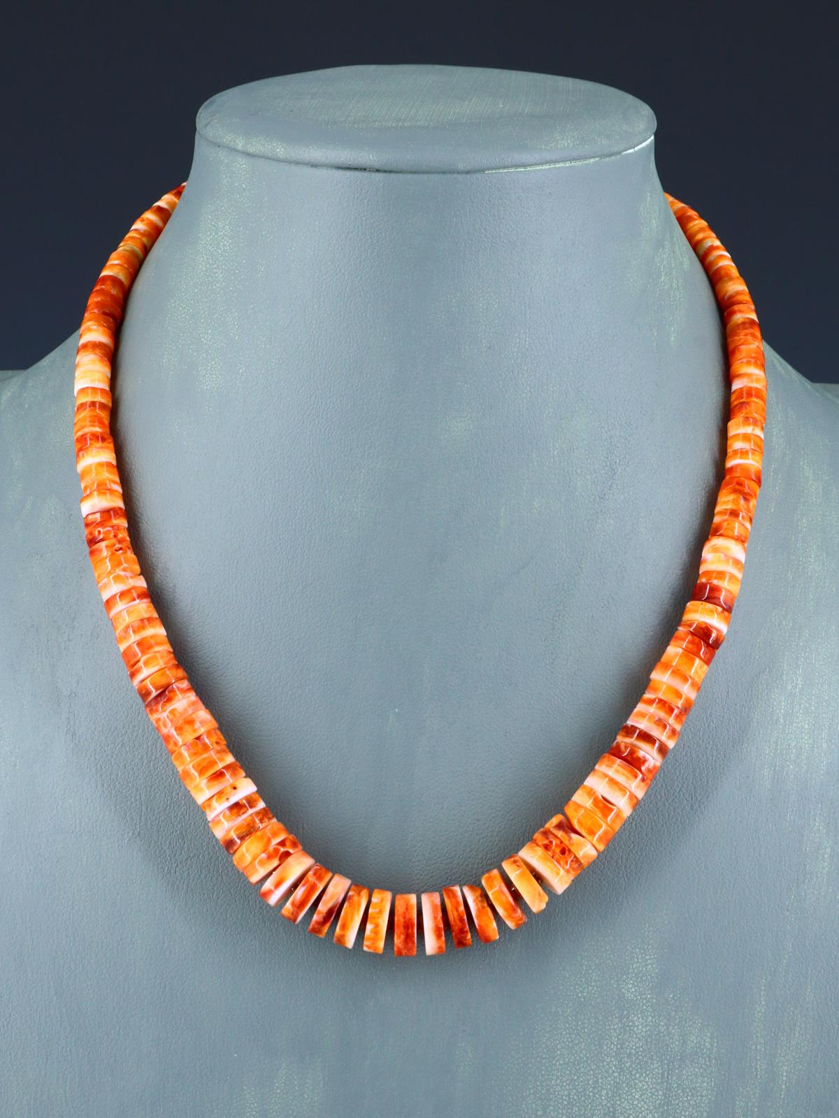 Native American Jewelry Spiny Oyster Single Strand Necklace