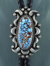 Native American Sterling Silver Golden Hill Turquoise Bolo Tie