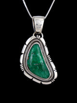 Native American Broken Arrow Variscite Sterling Silver Pendant - PuebloDirect.com