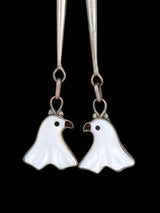 Old Vintage Zuni Jewelry Sterling Silver Inlay Eagle Bolo Tie - PuebloDirect.com