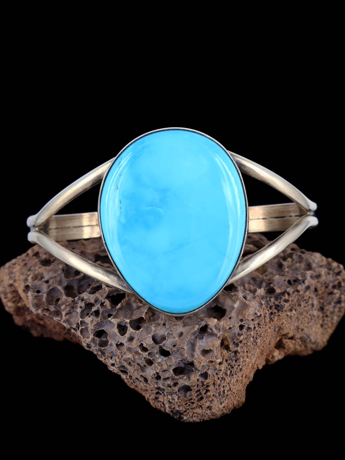 Pulsera de puño de ópalo de roca de joyería nativa americana