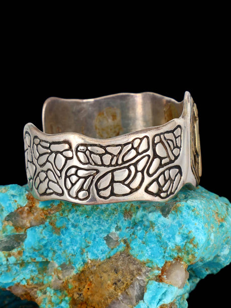 Estate Vintage Southwest Sterling Silver Cuff Bracelet