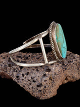Vintage Native American Turquoise Sterling Silver Cuff Bracelet