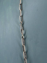 Vintage Native American Sterling Silver Needlepoint Turquoise Hand Made Chain