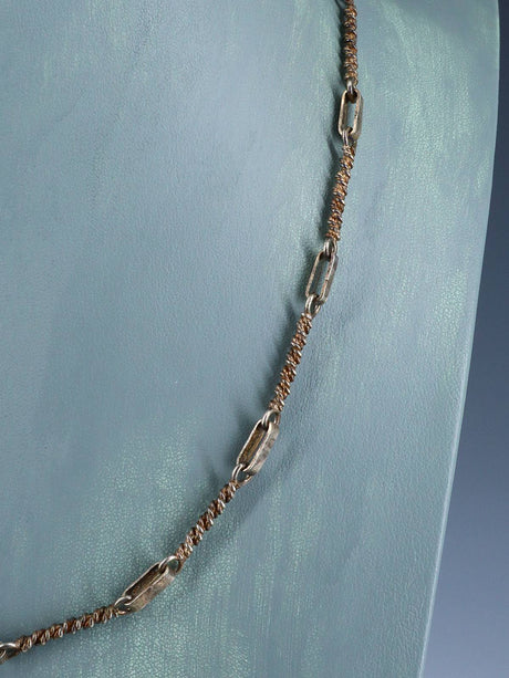 Vintage Native American Sterling Silver Heavy Hand Made Chain