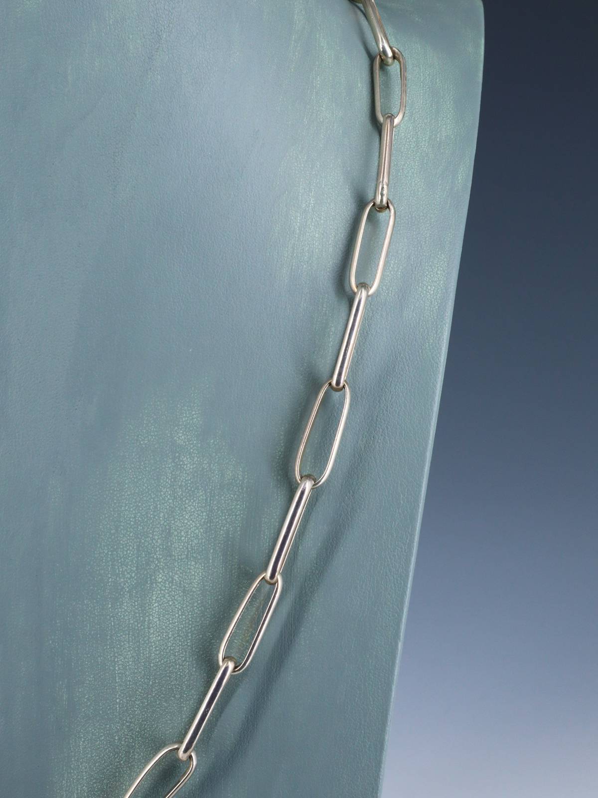 Vintage Native American Sterling Silver Heavy Hand Made Chain