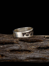 Estate Sterling Silver Overlay Ring, Size 7 3/4