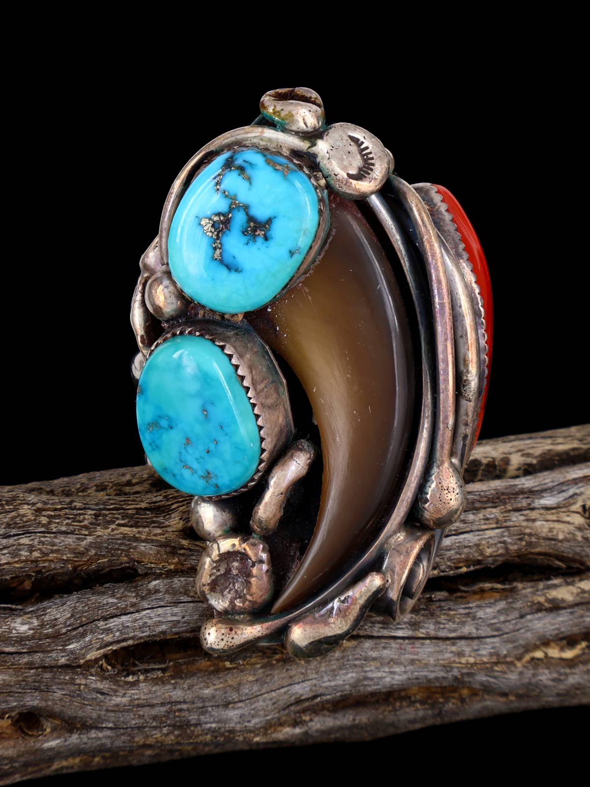 Bear Claw Turquoise Ring Turquoise Tribal Bear Claw Ring