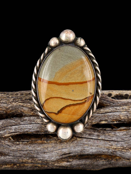 Vintage Native American Sterling Silver Ring, Size 9 - PuebloDirect.com