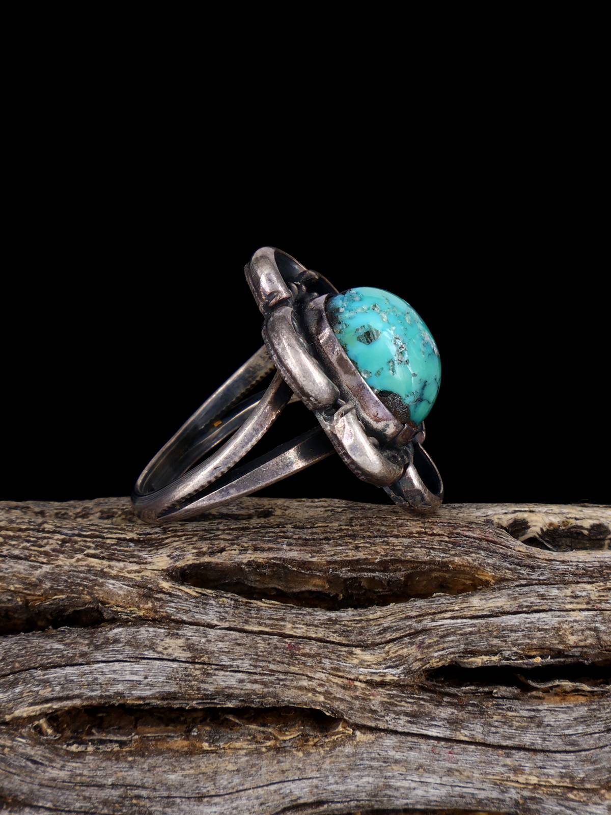 アクセサリー T.Tlone mountain turquoise old pawn Signed JY Old Pawn Navajo Native American Sterling Silver