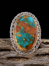 Vintage Native American Turquoise Sterling Silver Ring, Size 5