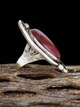 Vintage Sterling Silver Arizona Petrified Wood Ring, Size 6 3/4