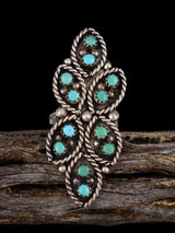 Estate Sterling Silver Turquoise Ring, Size 6 3/4 - PuebloDirect.com