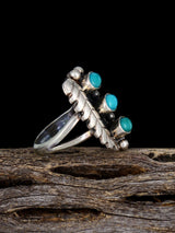 Estate Sterling Silver Turquoise Ring, Size 5 1/4 - PuebloDirect.com